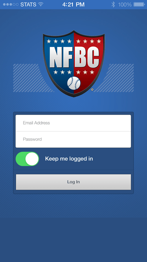 NFBC Mobile Landing Page